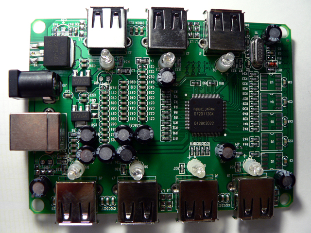 USB2.0 7port hub PCB